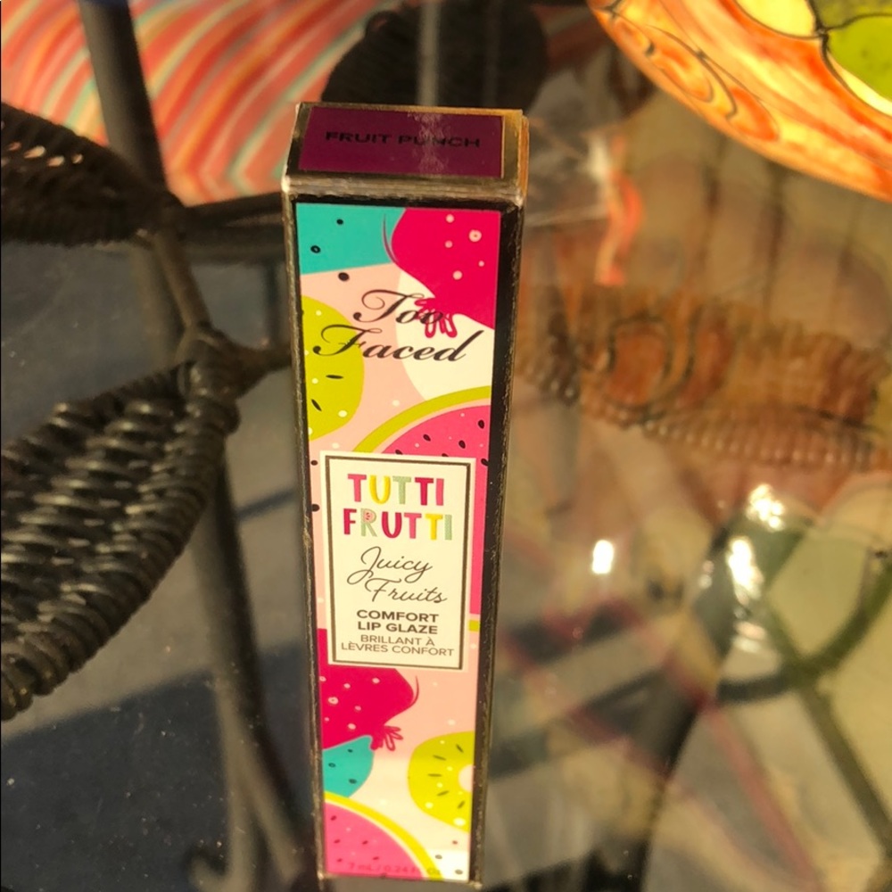 2/$20 Too Faced Tutti Frutti lip Gloss